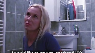 PublicAgent Blonde wants sex on a table