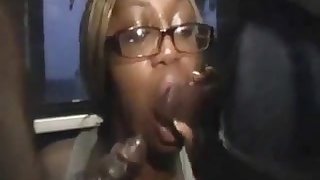 Thot sucking dick after basement party