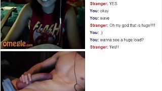 Girl gets a big cock surprise