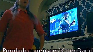 Riding While He Plays Overwatch - KittenDaddy