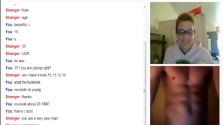 Omegle TEACHER get naked and masturbate