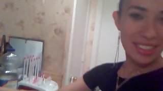 Dad make his son girlfriend suck his dick while his playing playstation